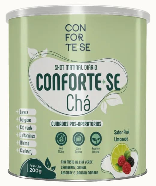 Lata do Chá Funcional Shot Matinal Conforte-se de 200 gramas